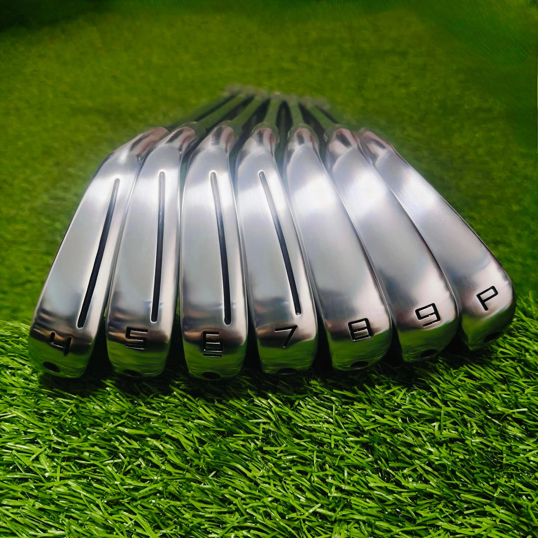 Left-Handed Men's Steel Golf Iron with Shaft and Head