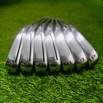 Left-Handed Men's Steel Golf Iron with Shaft and Head