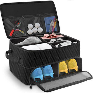 2 Layers Canvas Waterproof Golf Trunk Organizer for Car