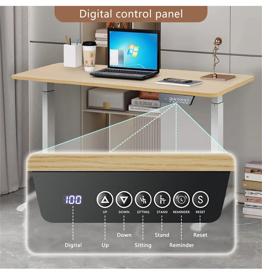 Height Adjustable Desk Standing Computer Desk Intelligent Electric Lifting Table Standing Desk Sit Desk Home Office - Buy online at  Vibe In Cart.