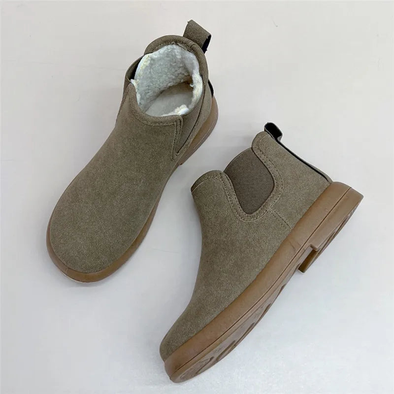 Crestar Winter Fur Snow Boots For Women Outdoor Warm Comfort Fuzzy Cotton Shoes Fashion Plush Ladies Boots Fluffy House Slippers - Buy online at  Vibe In Cart.