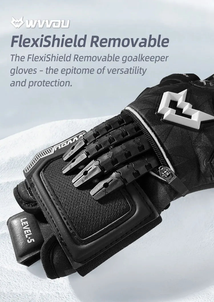 WVVOU Soccer Goalie Gloves for Adults and Youth, High Performance Goalkeeper Gloves with 5 Detachable Finger Saves - Buy online at  Vibe In Cart.
