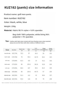 PGM Men's Golf Pants Summer Waterproof Antibacterial Elastic Waistband Sports Pants KUZ182 - Buy online at  Vibe In Cart.