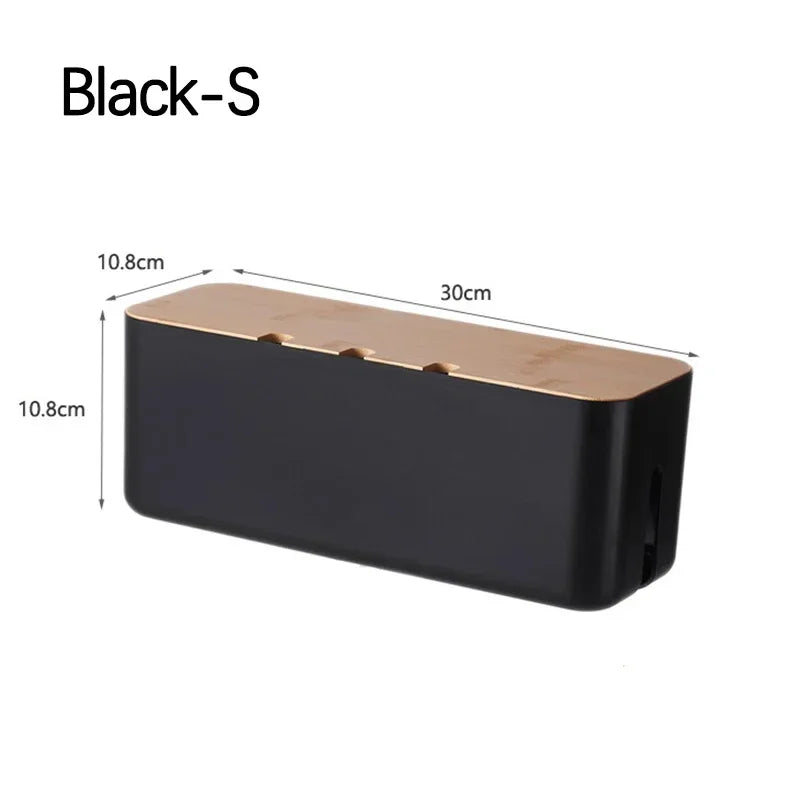 Plastic Cable Management Storage Box for Desk Wires