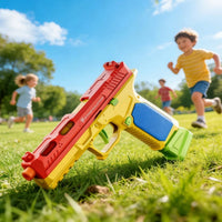 Continuous Firing Building Block Toy Gun Shell Throwing  Airsoft Blowback Empty Hanging Pistol Outdoor CS Weapon for Boys Adult - Buy online at  Vibe In Cart.