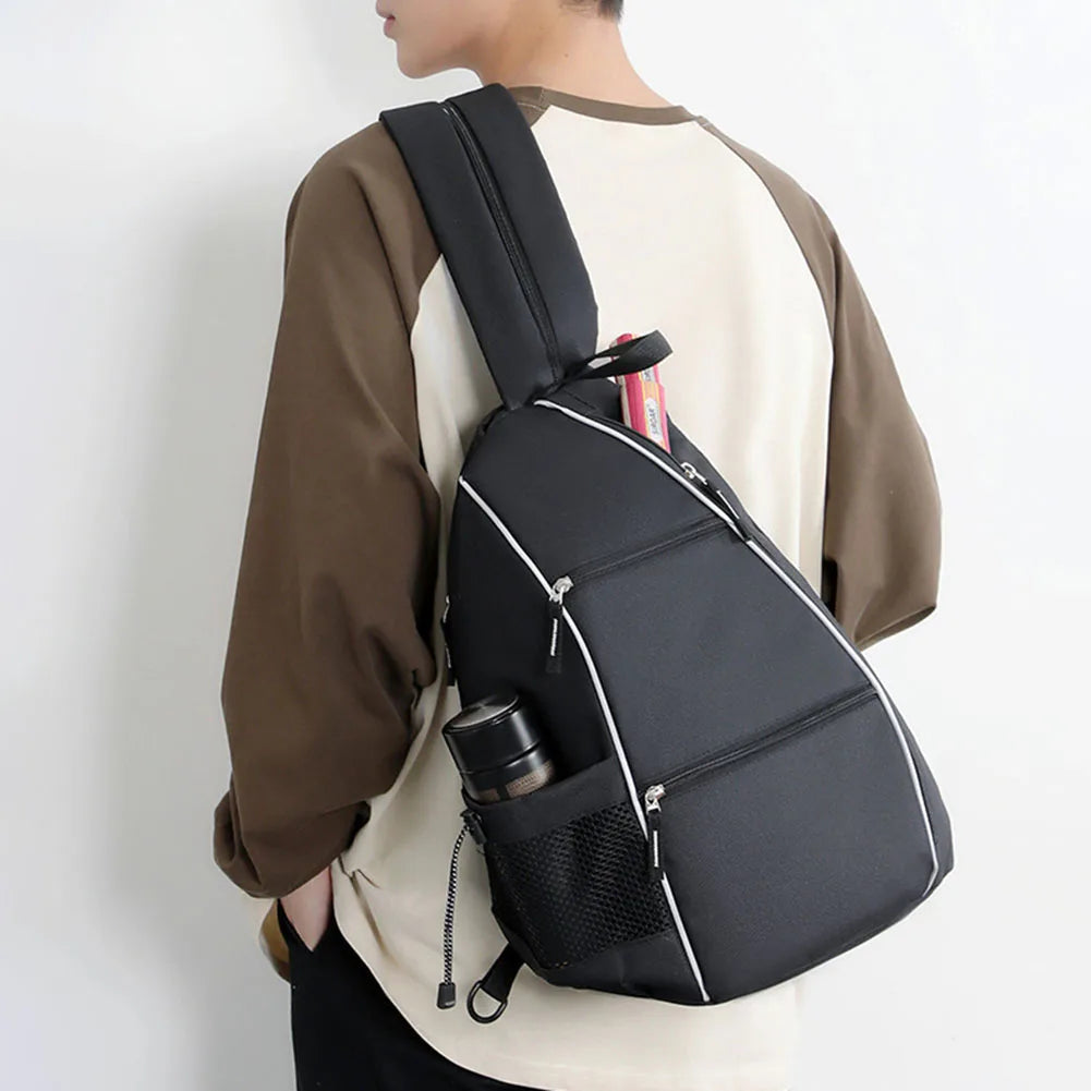 Pickleball Bag Racketball Sling Bag Adjustable Pickleball Rackets Backpack Multi-pockets Racquetball Carrying Handbag Sports Bag - Buy online at  Vibe In Cart.