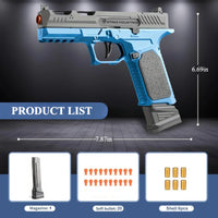 2011/M92 Tactical Shell Ejceting Toy Gun Continuous Firing EVA Soft Bullet Outdoor CS Shooting Pistol Children's Birthday Gift - Buy online at  Vibe In Cart.