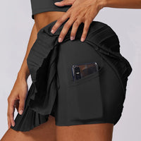 VITALINOVO Women's High Waisted Pleated Tennis Skirts with Pockets Tummy Control Casual Liner Skorts A Line Workout Golf Skirts - Buy online at  Vibe In Cart.