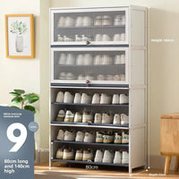 Multi-Layer Shoe Cabinet with Dustproof Large-Capacity Design