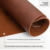 Waterproof Leather Desk Mat for Computer, Non-Slip and Easy to Clean