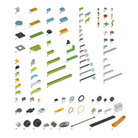 Educational Programmable Robot Building Blocks Set, 280 Pieces, 43x31x9cm