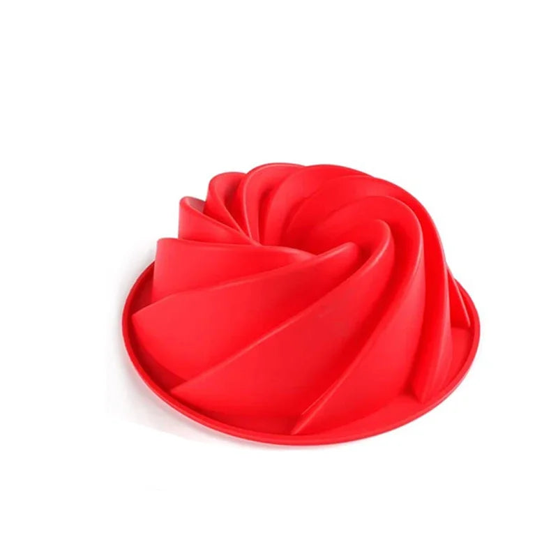 9 Inch Cake Molds Silicone Bakeware Non Stick Mousse Chiffon Pudding Jelly Ice Creams Red Large Hollow Round Kitchen Tools - Buy online at  Vibe In Cart.