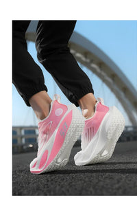 Unisex Running Shoes with Air Mesh Upper and Rubber Outsole