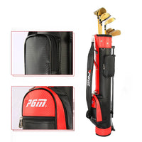 Golf Rack Bag with Bracket for Unisex, Holds 9 Clubs, PU Material, 6 Colors