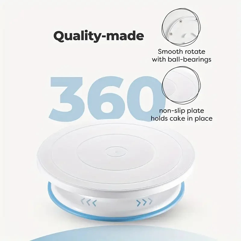 80PCS Cake Decorating Set-Non-Slip Turntable with 14 Piping Tips, Scrapers & Tools for Professional DIY Baking Tools Accessories - Buy online at  Vibe In Cart.