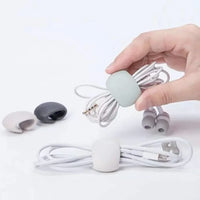 Silicone Adhesive Cable Clips for Wire Management, 3x2.3cm, 5-20 Pack