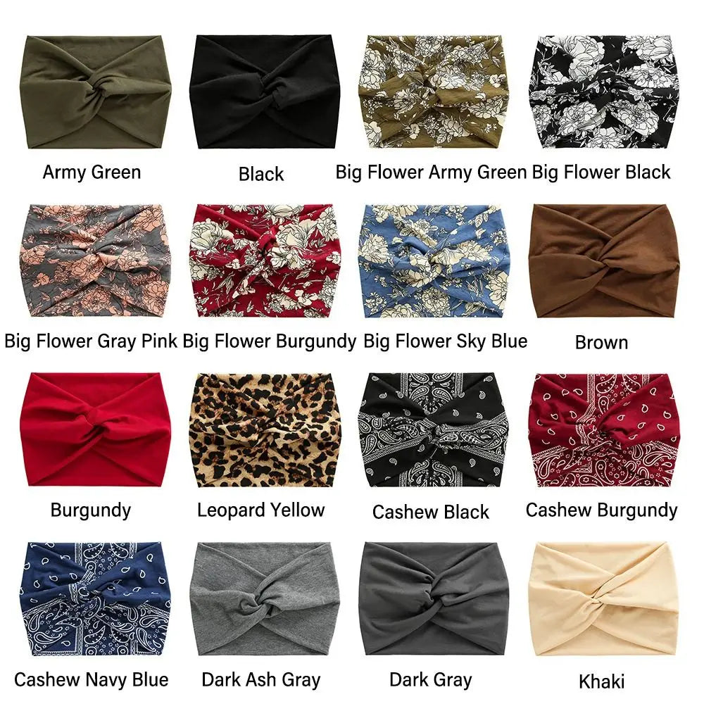 Hair Accessories Twisted Extra Large Thick Wide Headbands Turban Workout Headband Head Wraps for Women - Buy online at  Vibe In Cart.