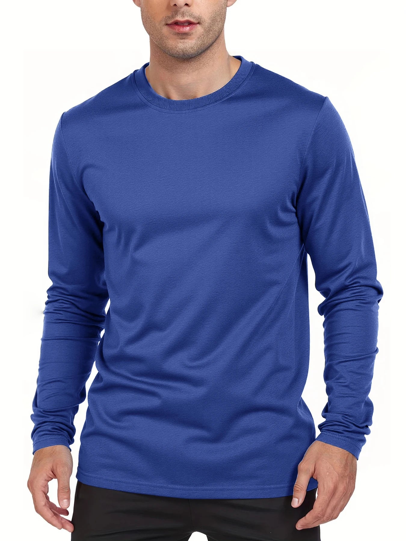 Spring Autumn Men‘s T-shirts Long Sleeve Casual Tops Solid Color High Quality Male T-Shirt Classic Men Clothing - Buy online at  Vibe In Cart.