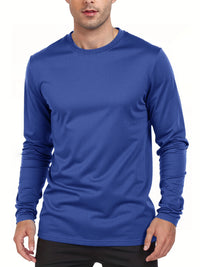 Spring Autumn Men‘s T-shirts Long Sleeve Casual Tops Solid Color High Quality Male T-Shirt Classic Men Clothing - Buy online at  Vibe In Cart.