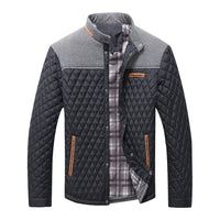 Men's Jackets Winter Warm Bomber Quilted Coat Lightweight Business Casual Button Down Clothing Waterproof Warm Jackets US Size - Buy online at  Vibe In Cart.