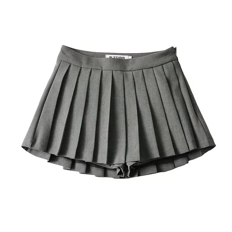 Spice girl pleated skirt female pure color small short skirt summer new Korean version JK college wind high waist mini skirt - Buy online at  Vibe In Cart.