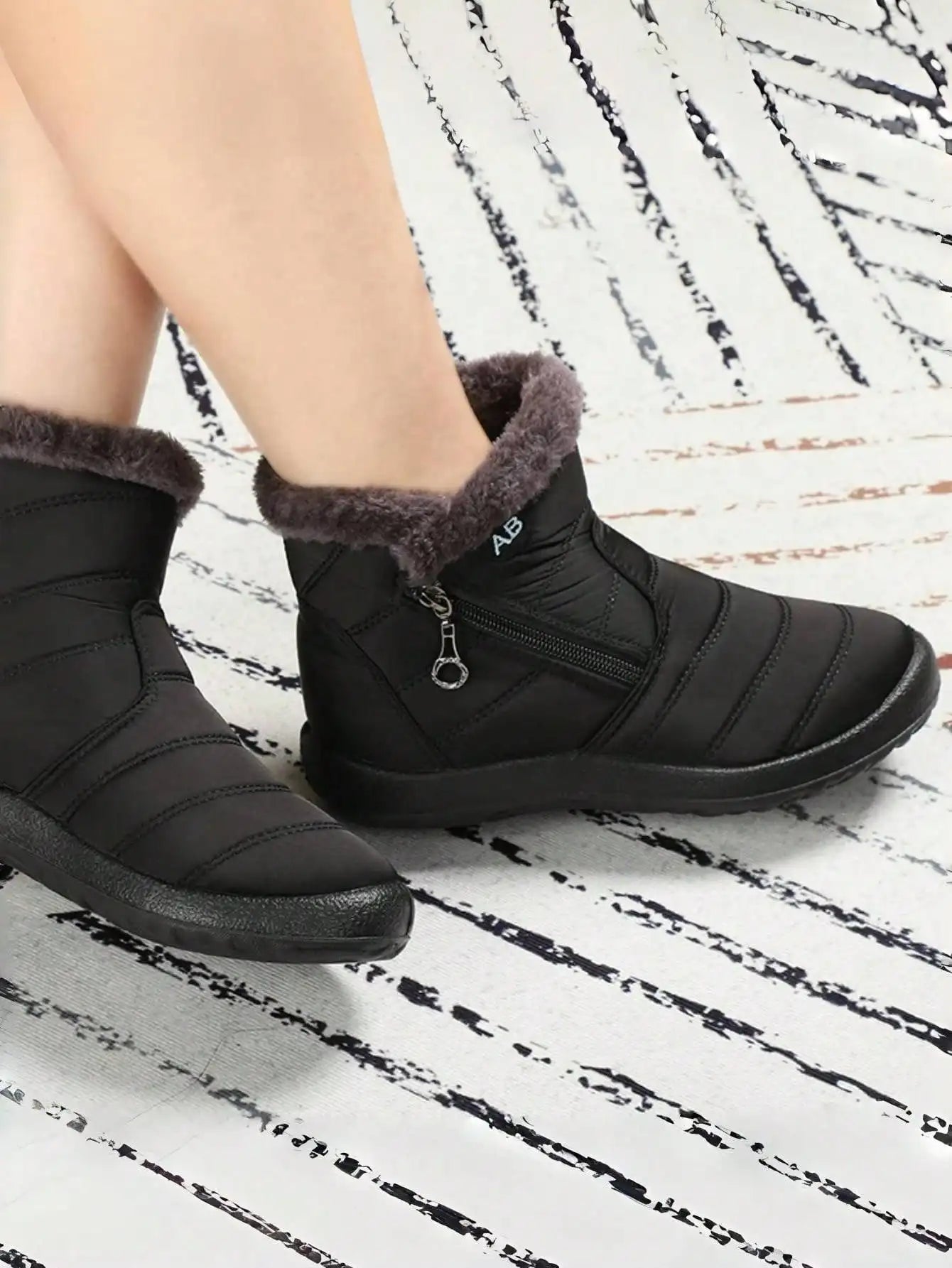 Women's shoes Solid-color warm mid-calf cotton boots women's Winter shoes Cotton boots cheap shoes clearance free shipping - Buy online at  Vibe In Cart.