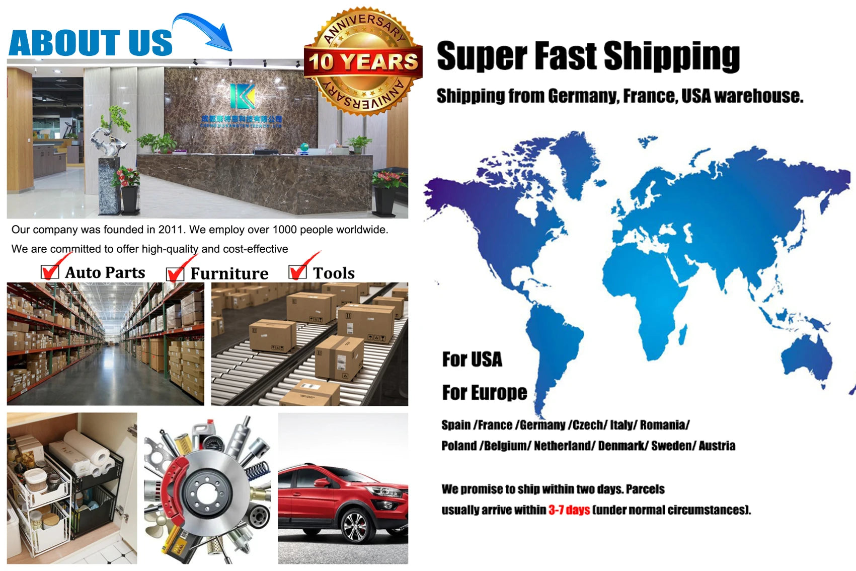 2-Tier Clamp-On Metal Desk Shelf, Black, 44x39x15 cm