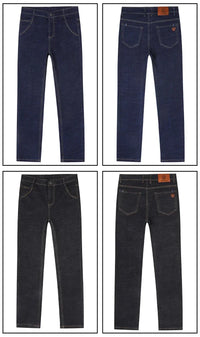 Fashion Men Jeans Stretch Straight Leg Casual Slim Fit Denim Pants Male Brand Luxury Design Business Classic Trousers Large Size - Buy online at  Vibe In Cart.