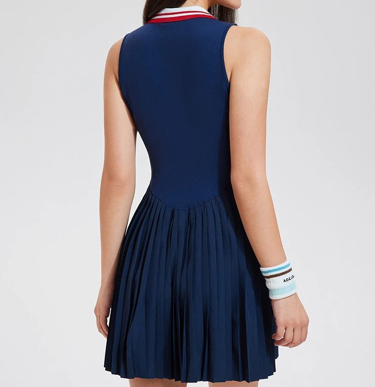 New sports dresses women tennis dress polo lapel fitness dress outdoor badminton golf Quick-drying and breathable Sports dress - Buy online at  Vibe In Cart.