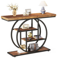 Console Table, 4-Tier Entryway Table, 41.3-Inch Industrial Sofa Table for Living Room, Foyer Hallway Table for Entrance - Buy online at  Vibe In Cart.
