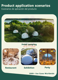 Geodesic Dome Manor greenhouse Tent Leisure Resort Vacation Outdoor Glamping Round Tent Transparent Starry Sky Luxury Hotel Dome - Buy online at  Vibe In Cart.