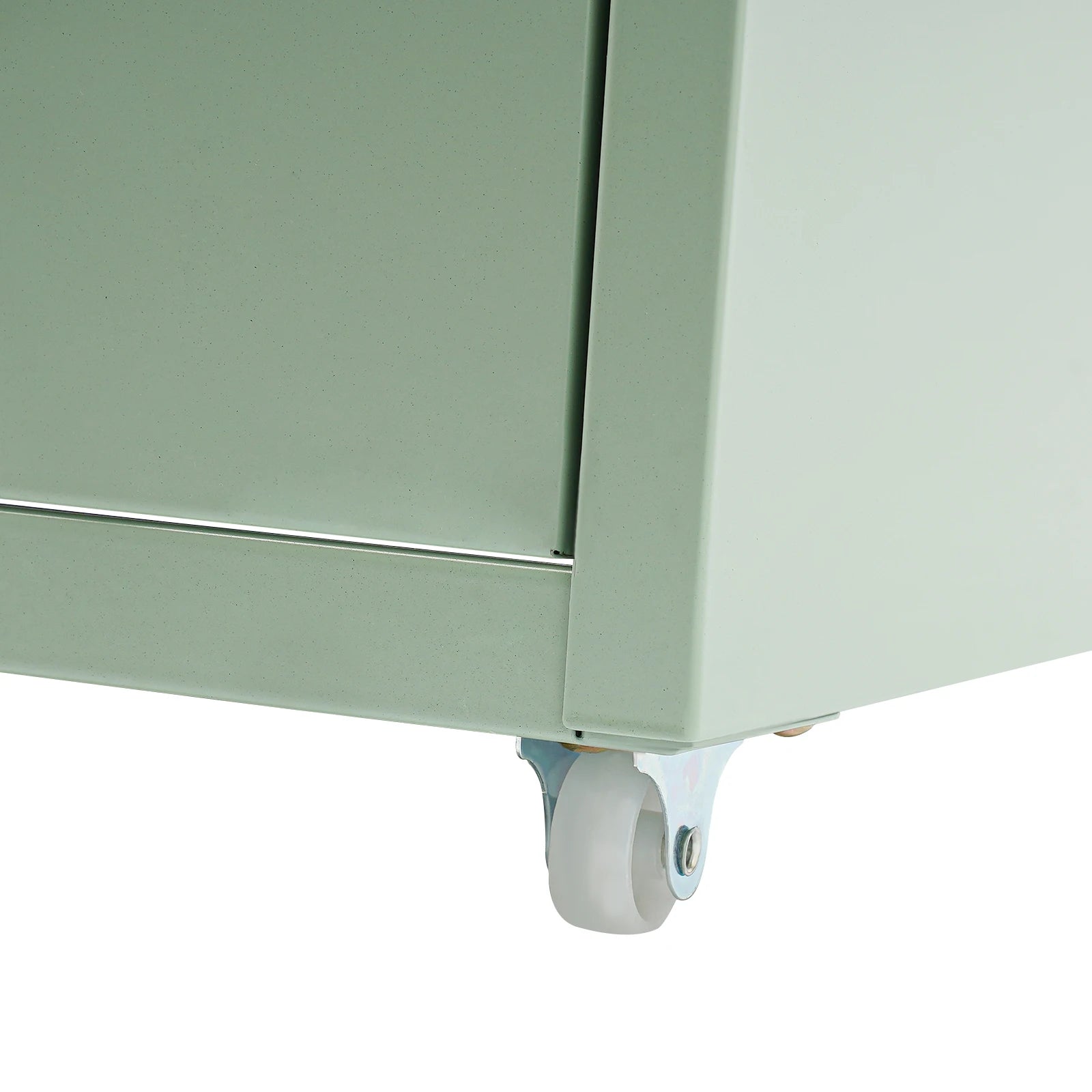 Lockable Rolling Metal File Cabinet| 6-Drawer Home Office Document Storage Container with Wheels| Off-white/Green/Yellow - Buy online at  Vibe In Cart.
