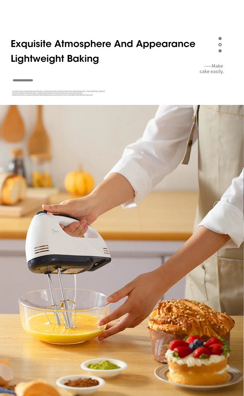 Handheld 7 Speed Automatic Electric Mixer Multi Functional for Food Egg Cream Cake Dough Mixing Baking Kitchen Home Use - Buy online at  Vibe In Cart.