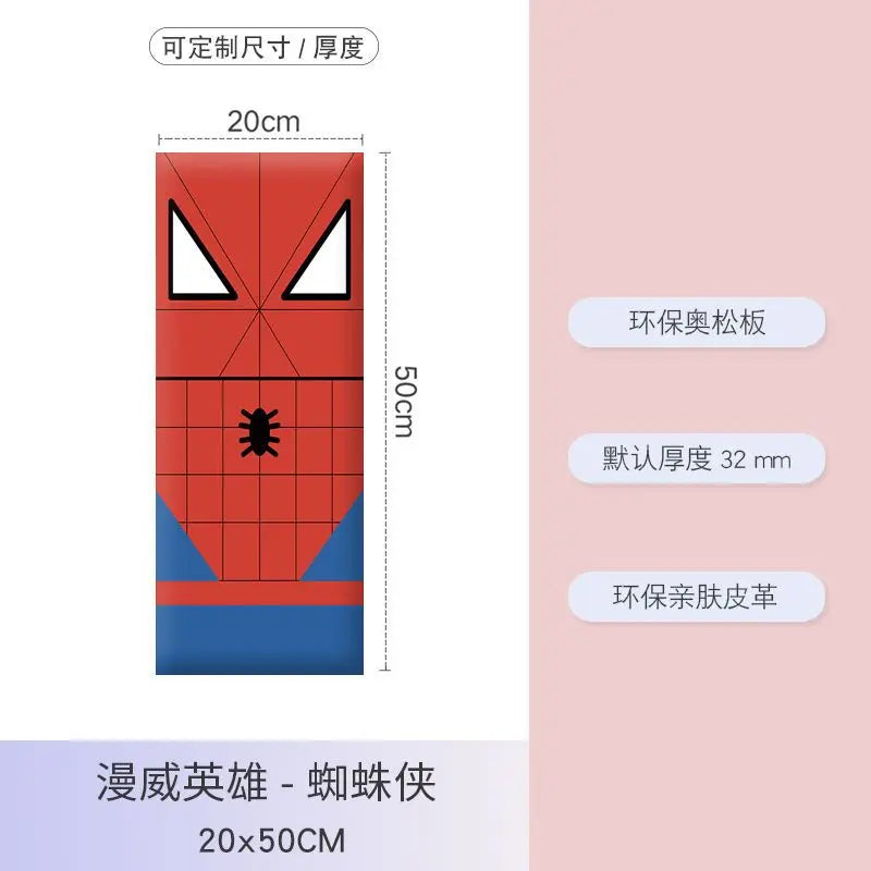 Wooden Children's Bed Headboard with Anti-Collision Panels and 3cm Height