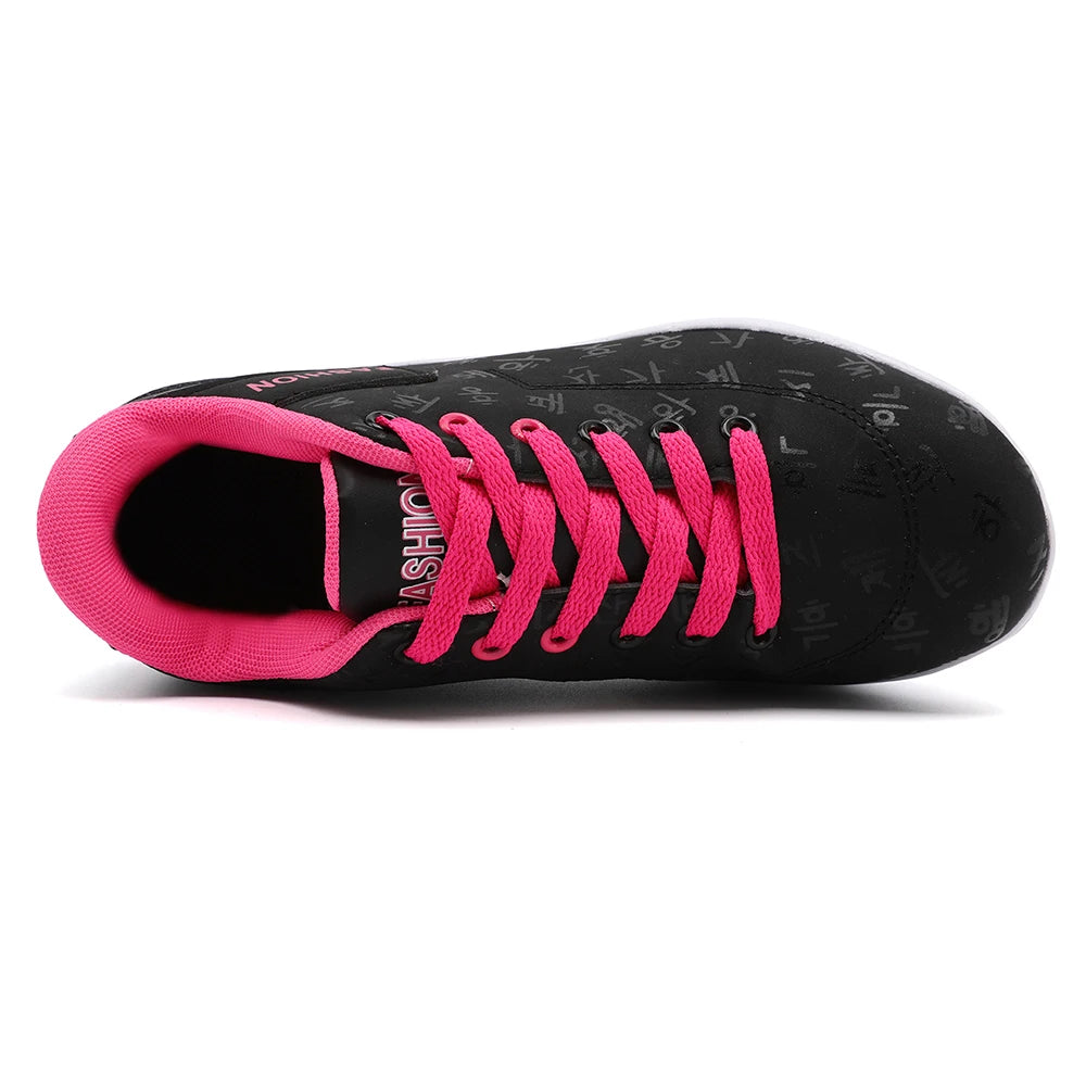 Ladies Casual Sports Shoes Breathable Comfortable Wedge Heel Thick Sole Sneakers Lace-up shoes - Buy online at  Vibe In Cart.