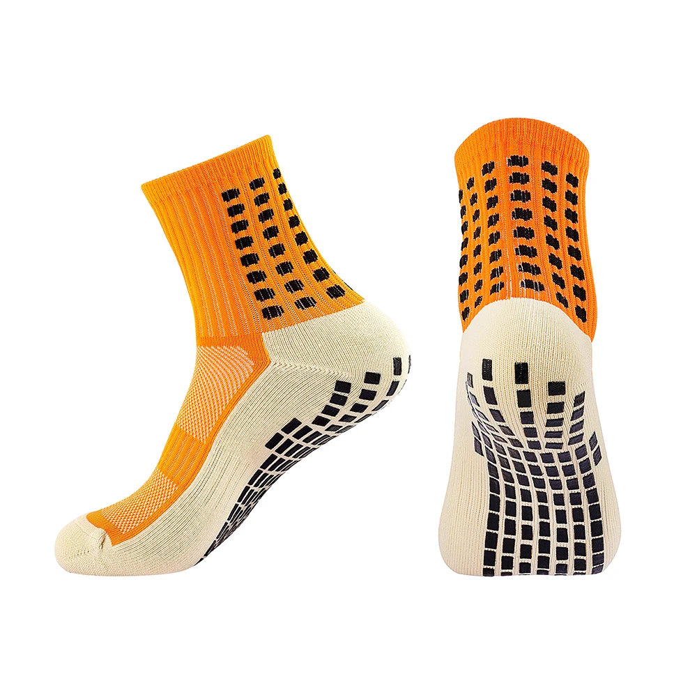 MagiMobo Grip Football Socks Glue Dispenser Men Mid Calf Socks Non Slip Running Sports Socks - Buy online at  Vibe In Cart.