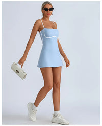 Golf Tennis Dress with Pad Sports Set Yoga for Women Workout Pickleball Clothing Badminton Skorts Activewear - Buy online at  Vibe In Cart.