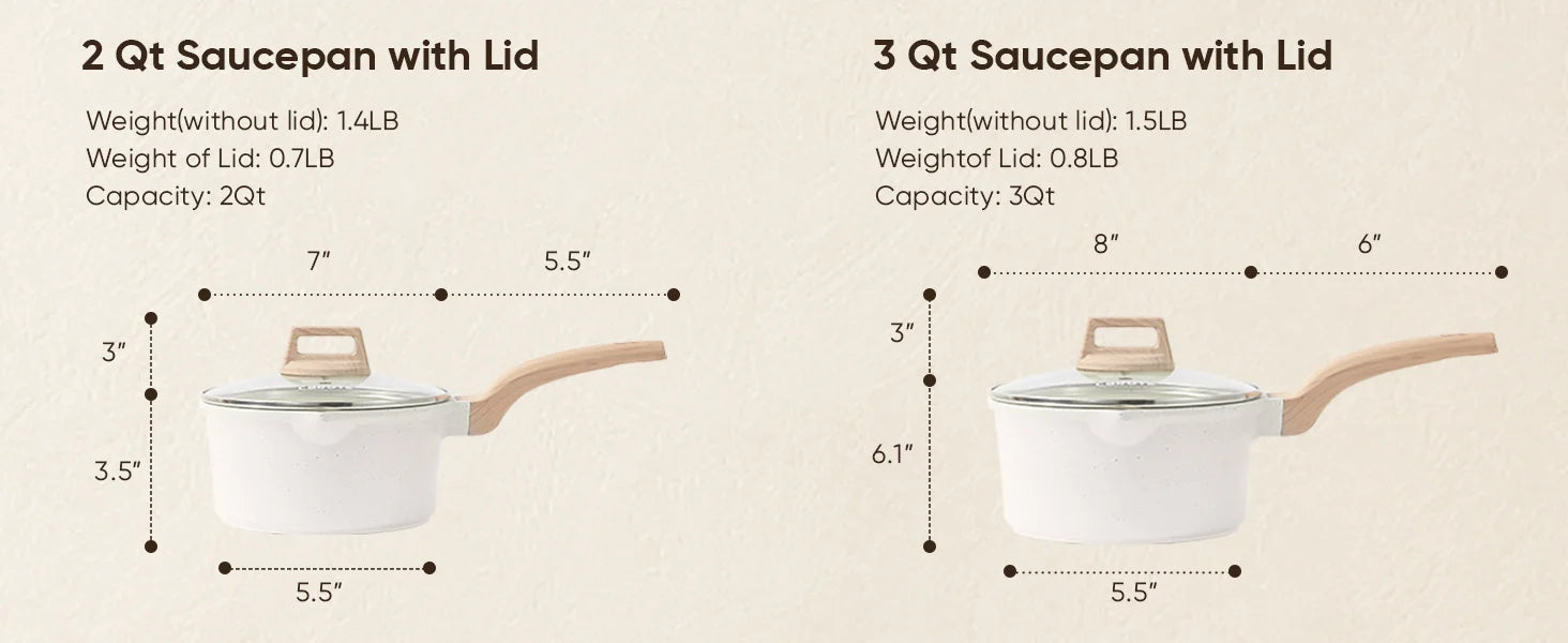 21Pcs Pots and Pans Set, Nonstick Cookware Sets, White Granite Induction Cookware Non Stick Cooking Set w/Frying Pans - Buy online at  Vibe In Cart.