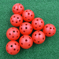10Pcs 41mm Golf Training Balls Plastic Airflow Hollow with Hole Golf Balls Outdoor Golf Practice Balls Golf Accessories - Buy online at  Vibe In Cart.
