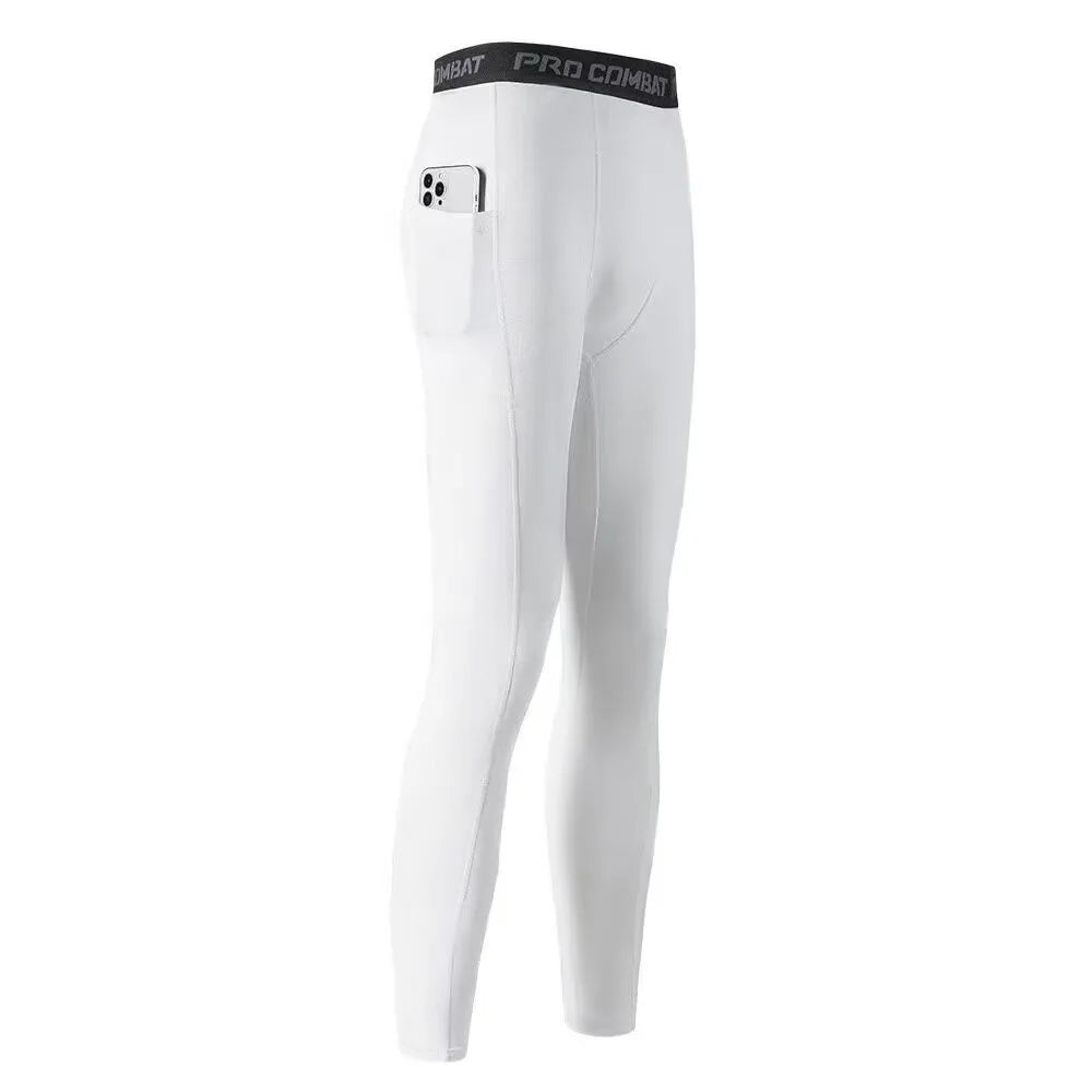 Running speed dry tight pants men's compression sports pants can hold mobile phones Spring and Autumn Marathon professional trac - Buy online at  Vibe In Cart.