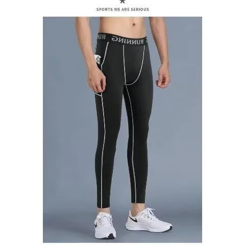 Running speed dry tight pants men's compression sports pants can hold mobile phones Spring and Autumn Marathon professional trac - Buy online at  Vibe In Cart.