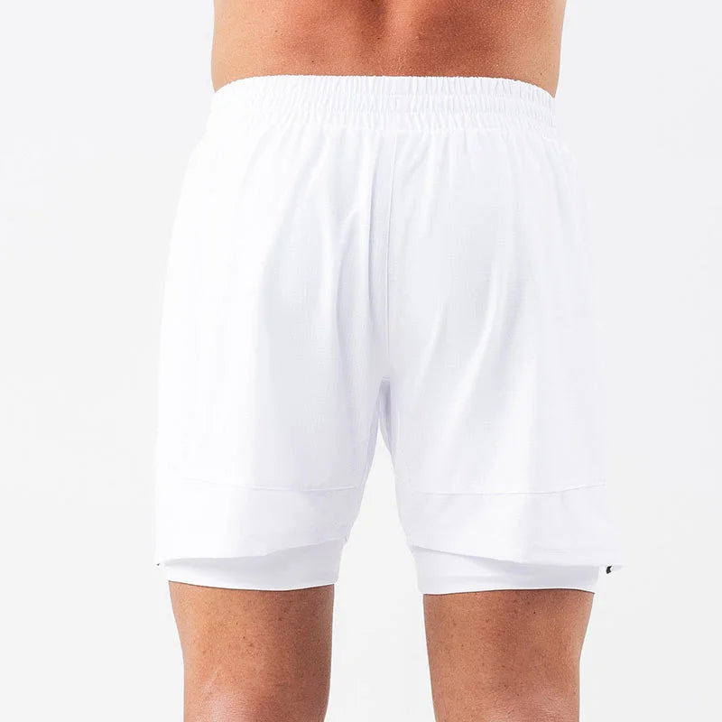 men's Fitness double-deck training Sports Shorts Summer 2 in 1 Quick Dry Gym Beach Pants Running Shorts Outdoor men Sweatpants - Buy online at  Vibe In Cart.