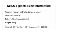 PGM Women's Golf Shorts Spring/Summer Wear for Woman KUZ204 - Buy online at  Vibe In Cart.