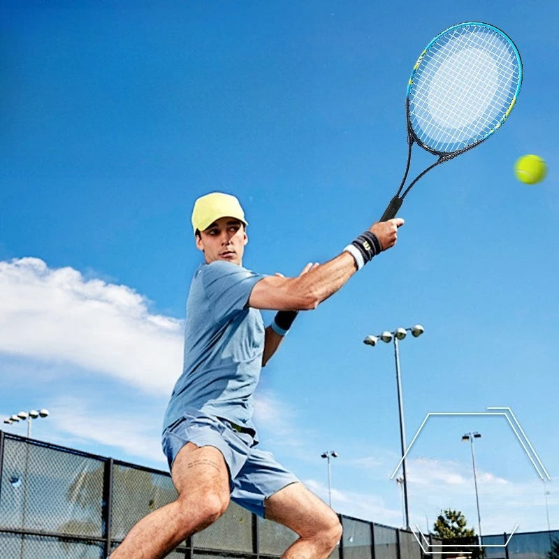 Adult Beginner Female Outdoor One-piece Aluminum Alloy Tennis Racket Male Indoor Single Training One-piece Tennis Racket - Buy online at  Vibe In Cart.