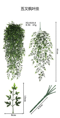 80cm Persian fern Leaves Vines Home Room Decor Hanging Artificial Plant Plastic Leaf Grass Wedding Party Wall Balcony Decoration - Buy online at  Vibe In Cart.