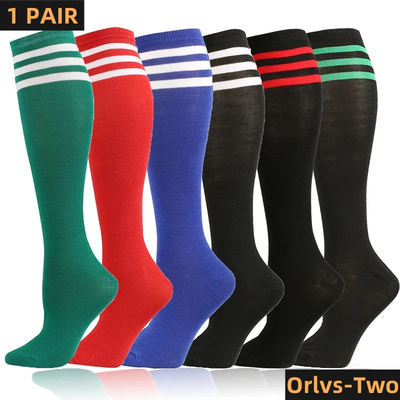 Compression Socks Football Socks Non-slip Long Tube Knee High Stockings Sock Striped Soccer Socks Running Sports Socks YS001-238 - Buy online at  Vibe In Cart.