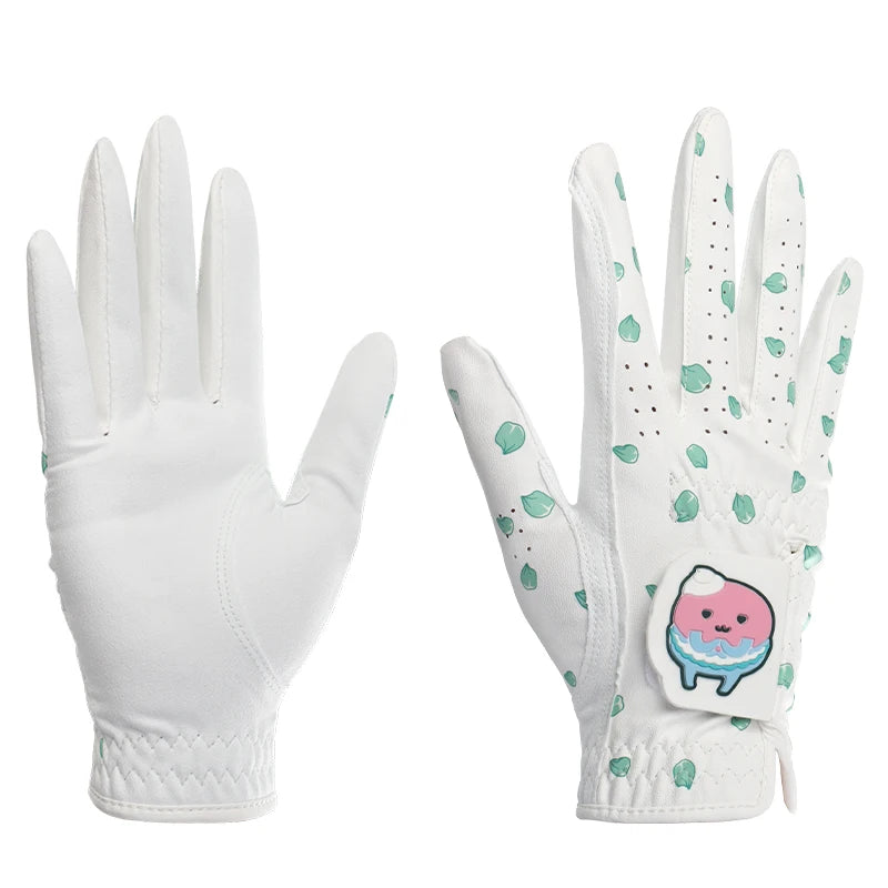 Korean and Japanese Golf Gloves Cartoon Tree Leaf Women's Microfiber Wear Resistant Sports Golf Gloves Non-slip and Breathable - Buy online at  Vibe In Cart.