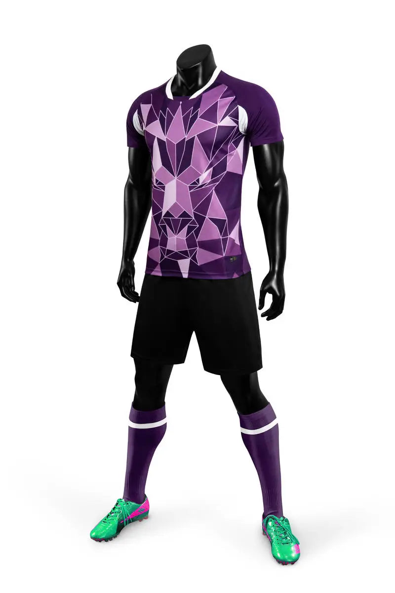 Customizable Unisex Soccer Jersey and Shorts Kit for Adults