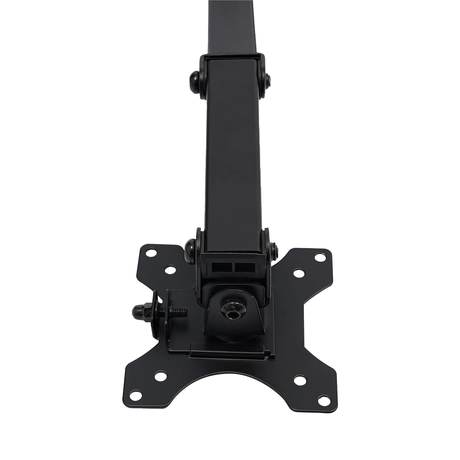 Adjustable Height Monitor Arm for 10-27 Inch Screens with 360 Degree Rotation in Black