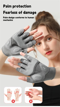RNABAU Women Cycling Bicycle Gloves Half Finger Gym Gloves Men Mitten Breathable Anti-slip Glove Fitness Sport Training Gloves - Buy online at  Vibe In Cart.